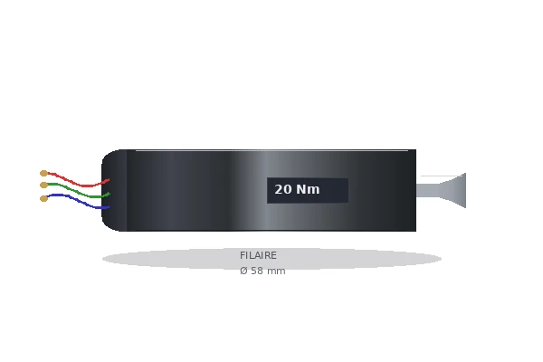 Moteur filaire 20 Nm